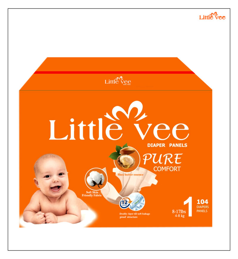 Baby Diapers, Size 1 (104 Count)-(8-17 lbs)