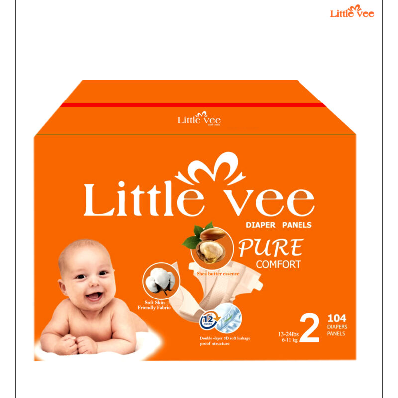 Baby Diapers, Size 2 (104 Count)-(13-24 lbs)