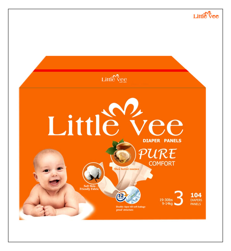 Baby Diapers, Size 3 (104 Count)-(19-30 lbs)